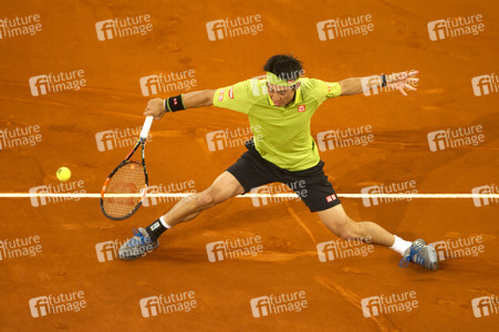 Tennis Match Novak Djokovic vs Kei Nishikori in Madrid