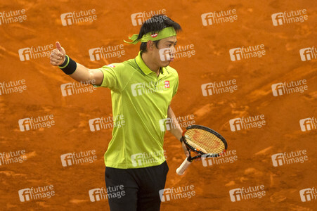 Tennis Match Novak Djokovic vs Kei Nishikori in Madrid