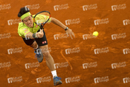 Tennis Match Novak Djokovic vs Kei Nishikori in Madrid