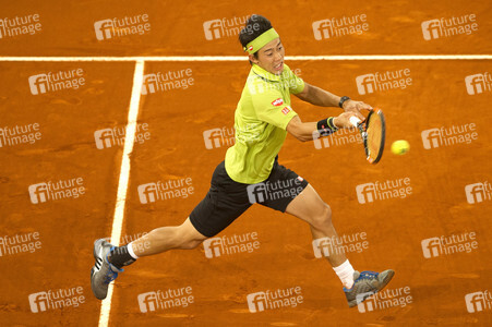 Tennis Match Novak Djokovic vs Kei Nishikori in Madrid