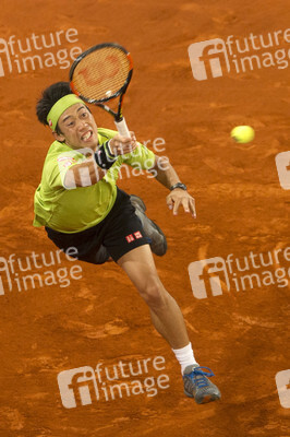 Tennis Match Novak Djokovic vs Kei Nishikori in Madrid