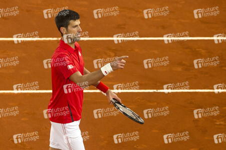 Tennis Match Novak Djokovic vs Kei Nishikori in Madrid