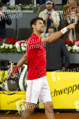 Tennis Match Novak Djokovic vs Kei Nishikori in Madrid