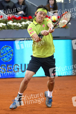 Tennis Match Novak Djokovic vs Kei Nishikori in Madrid