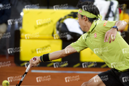 Tennis Match Novak Djokovic vs Kei Nishikori in Madrid