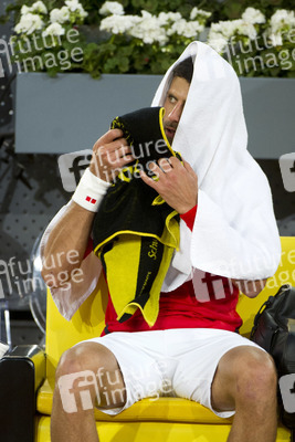 Tennis Match Novak Djokovic vs Kei Nishikori in Madrid