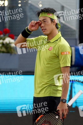 Tennis Match Novak Djokovic vs Kei Nishikori in Madrid