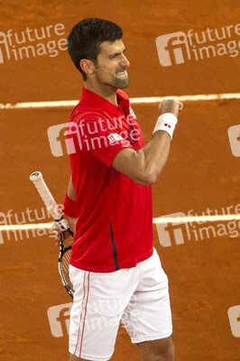 Tennis Match Novak Djokovic vs Kei Nishikori in Madrid