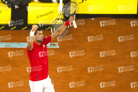 Tennis Match Novak Djokovic vs Kei Nishikori in Madrid