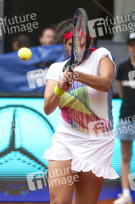Tennis Match Martina Hingis und Sania Mirza vs Carolina Garcia und Kristina Mladenovic in Madrid