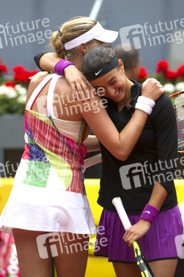 Tennis Match Martina Hingis und Sania Mirza vs Carolina Garcia und Kristina Mladenovic in Madrid