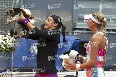Tennis Match Martina Hingis und Sania Mirza vs Carolina Garcia und Kristina Mladenovic in Madrid