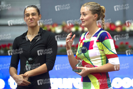 Tennis Match Martina Hingis und Sania Mirza vs Carolina Garcia und Kristina Mladenovic in Madrid