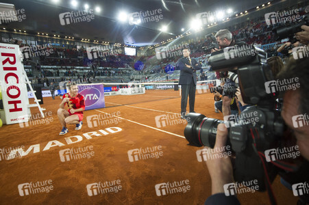 Tennis Match Dominika Cibulková vs Simona Halep in Madrid