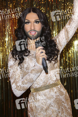 Enthüllung der Wachsfigur von Conchita Wurst in Berlin