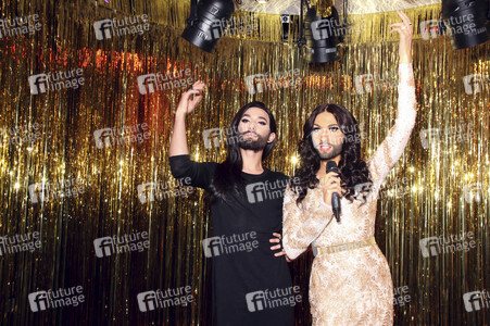 Enthüllung der Wachsfigur von Conchita Wurst in Berlin