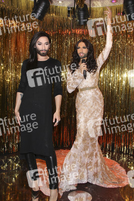 Enthüllung der Wachsfigur von Conchita Wurst in Berlin