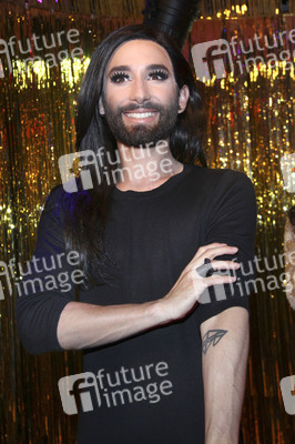 Enthüllung der Wachsfigur von Conchita Wurst in Berlin
