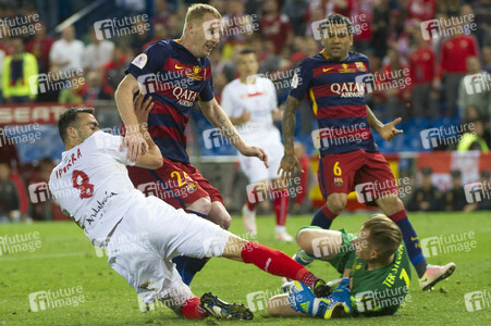 Endspiel FC Barcelona vs FC Sevilla in Madrid