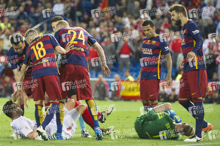 Endspiel FC Barcelona vs FC Sevilla in Madrid