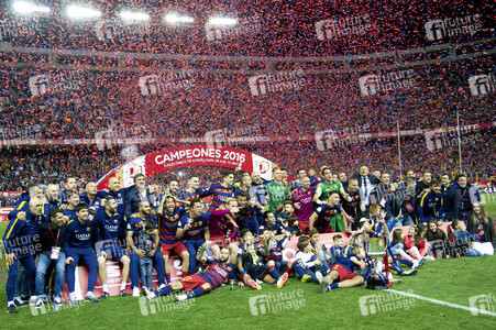 Endspiel FC Barcelona vs FC Sevilla in Madrid