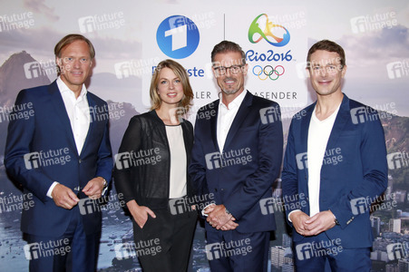 Fototermin mit den Moderatoren der XXXI. Olympischen Spiele in Hamburg
