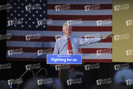 Wahlkampfrede von Bill Clinton in Edison