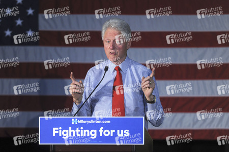Wahlkampfrede von Bill Clinton in Edison