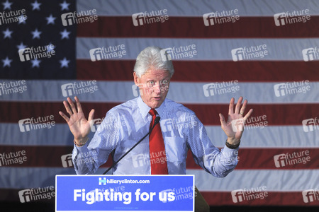 Wahlkampfrede von Bill Clinton in Edison