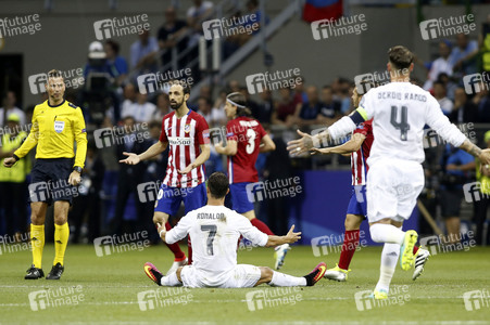 UEFA Champions League Final Match Real Madrid vs Atlético Madrid in Mailand