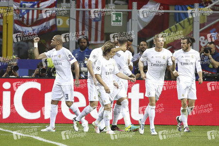 UEFA Champions League Final Match Real Madrid vs Atlético Madrid in Mailand