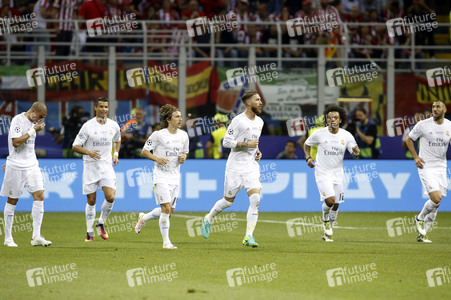 UEFA Champions League Final Match Real Madrid vs Atlético Madrid in Mailand