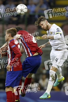 UEFA Champions League Final Match Real Madrid vs Atlético Madrid in Mailand