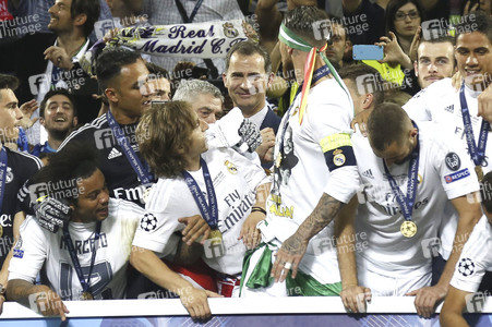 UEFA Champions League Final Match Real Madrid vs Atlético Madrid in Mailand