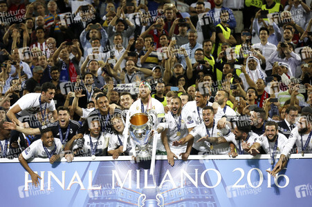 UEFA Champions League Final Match Real Madrid vs Atlético Madrid in Mailand