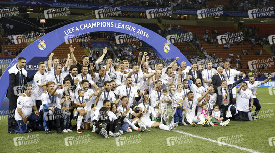 UEFA Champions League Final Match Real Madrid vs Atlético Madrid in Mailand