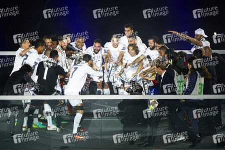 Real Madrid UEFA Champions League Siegesfeierin Madrid