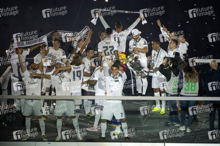 Real Madrid UEFA Champions League Siegesfeierin Madrid