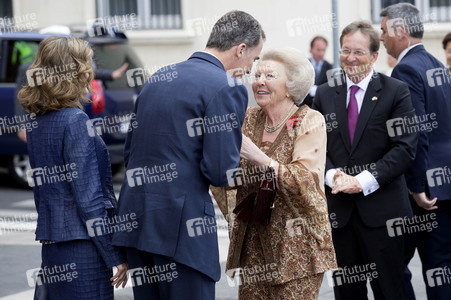 Prinzessin Beatrix bei Eröffnung der Hieronymus-Bosch-Ausstellung in Madrid