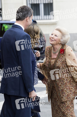 Prinzessin Beatrix bei Eröffnung der Hieronymus-Bosch-Ausstellung in Madrid