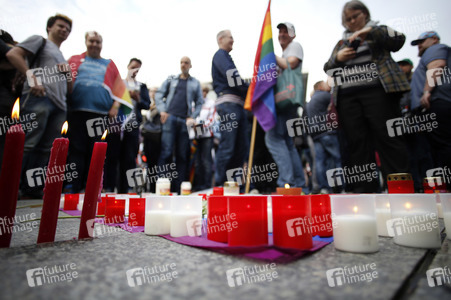 Mahnwache für die Opfer des Terror-Anschlags von Orlando in Köln
