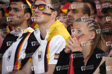 Fans beim UEFA-Fußball-Europameisterschaft 2016 Spiel Deutschland gegen Polen in Berlin