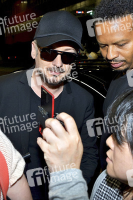 Ankunft von Boy George in Japan