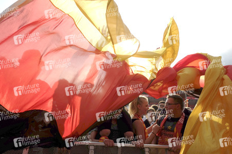 Fanmeile beim UEFA-Fußball-Europameisterschaft 2016 Spiel Deutschland gegen Nordirland in Berlin