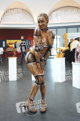 Holzgliederfigur / Human Artist Model Bodypainting