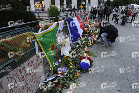Gedenken an die Opfer des Anschlags von Nizza in Berlin