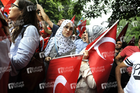 Protest gegen versuchten Militärputsch in der Türkei