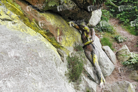 NATURE ART: Felsen / Rock Bodypainting