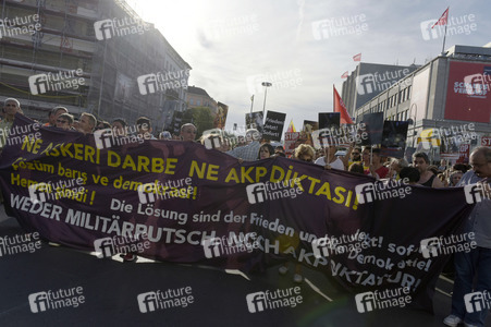 Protest gegen das Vorgehen der türkischen Regierung nach dem gescheiterten Militärputsch