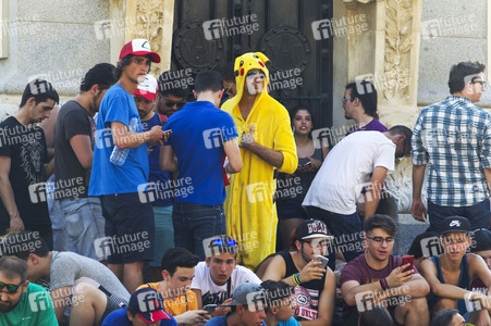 Pokemon Go-Spieler Treffen in Madrid